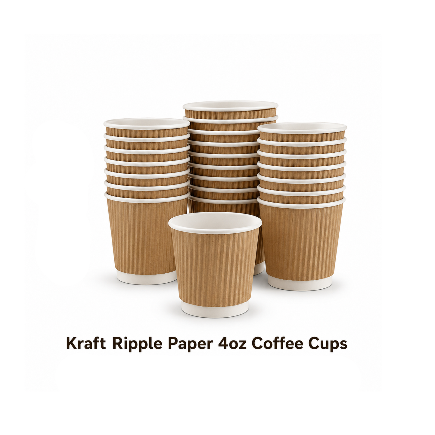Brown Ripple Coffee Cup