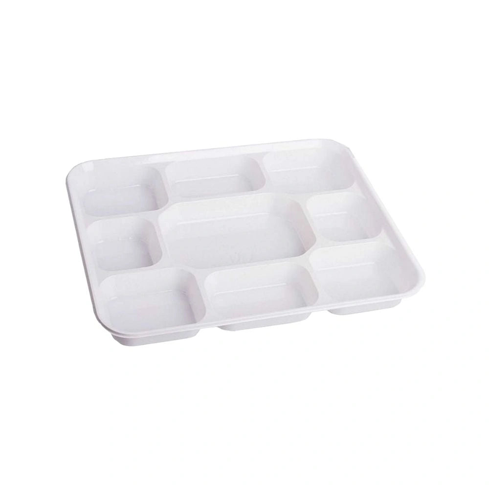 9 Compartment Bagasse Plates - Rectangle (200 Per Box)