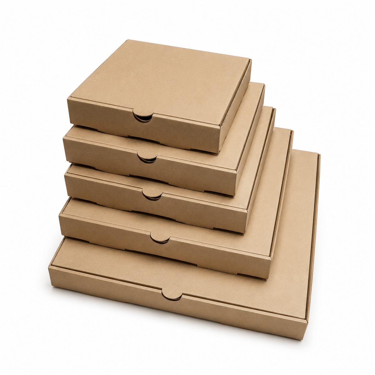 Plain Brown Pizza Box