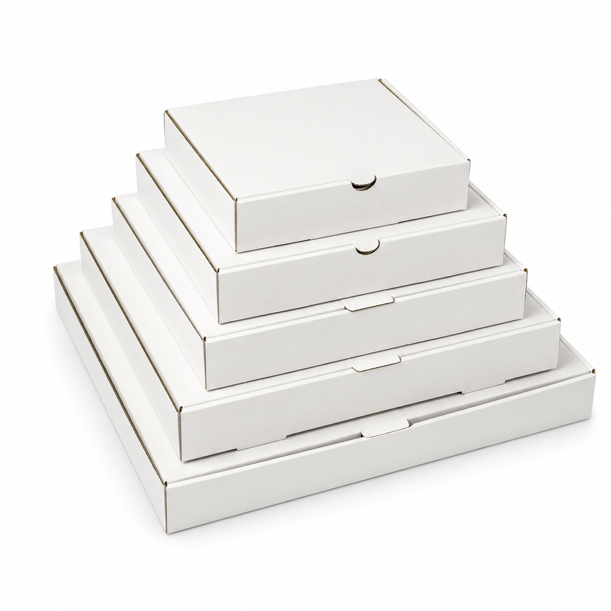 Plain White Pizza Box