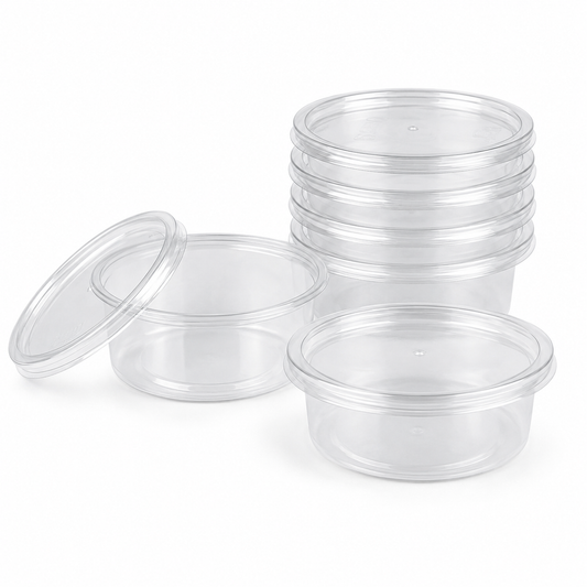 SATCO Micro Round Pots with Lids (150 Per Box)
