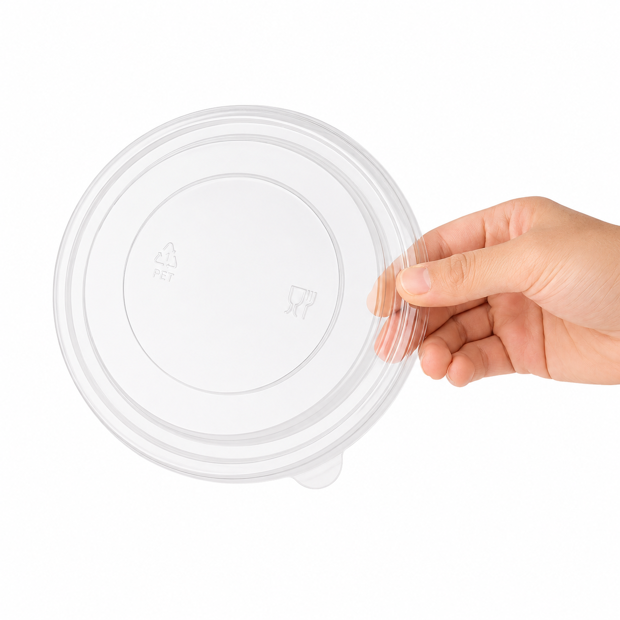 Kraft Round Food Bowls Clear Lid (300 Per Box)