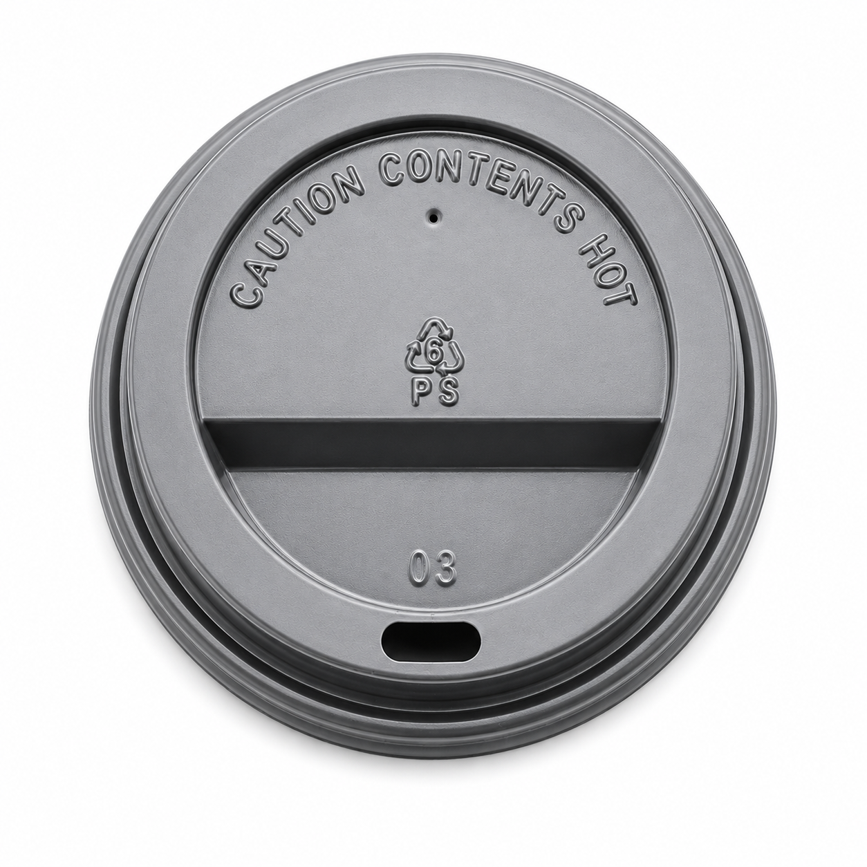 Black PS Lids for Coffee Cup