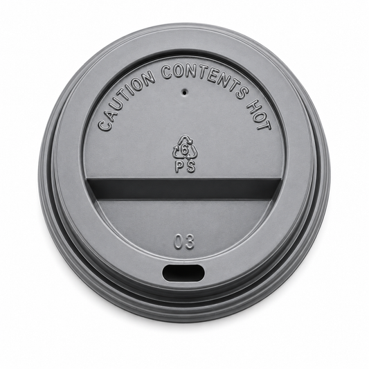 Black PS Lids for Coffee Cup