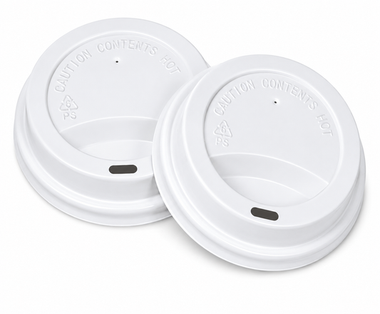 White PS Lids for Coffee Cup