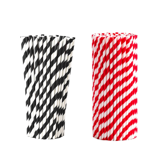 9MM Stripe Straw (200 Per Box)