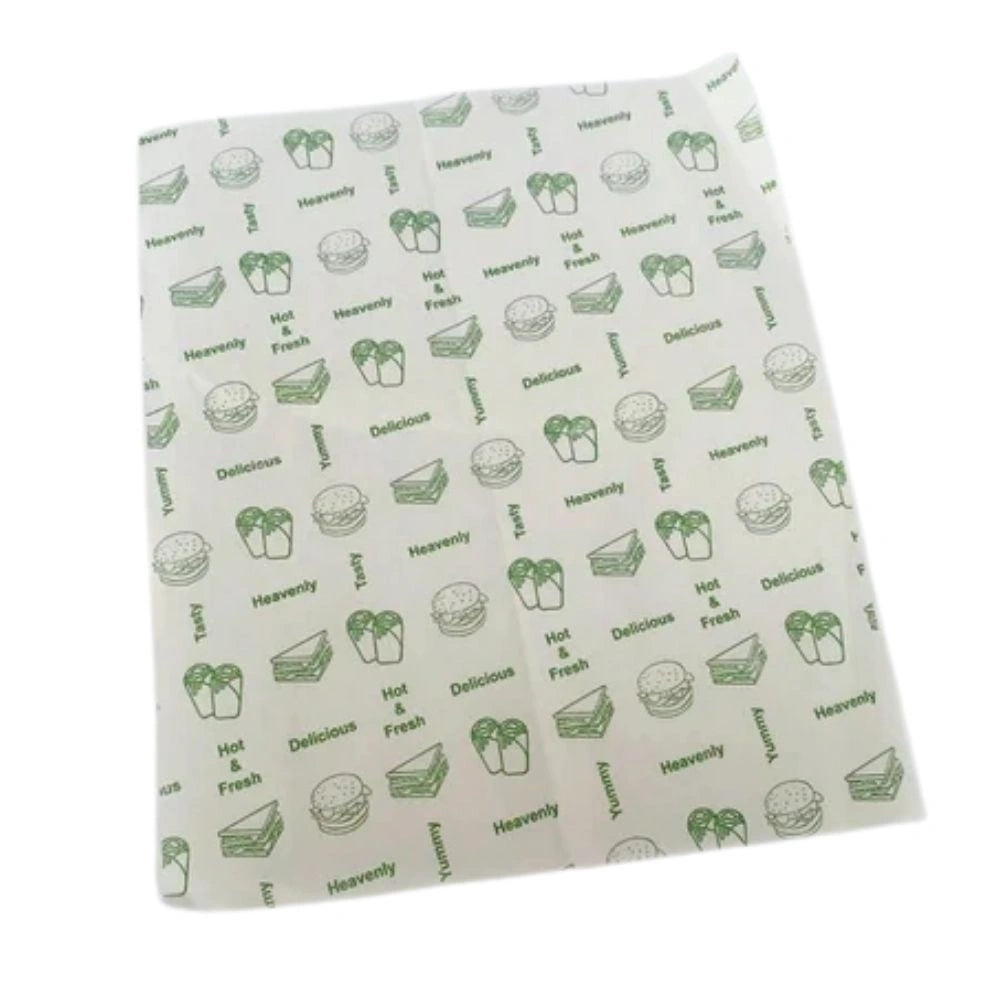 Greasproof Paper Sheets Printed (250 Per Box)