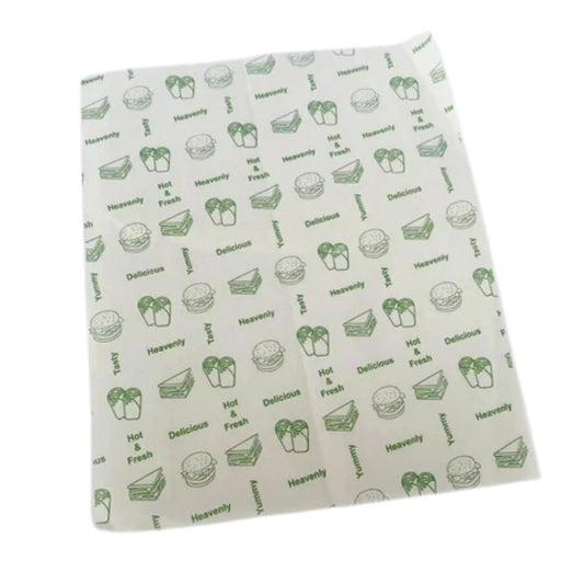 Greasproof Paper Sheets Printed (250 Per Box)