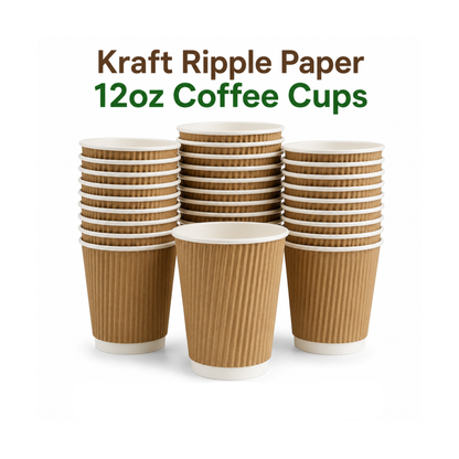 Brown Ripple Coffee Cup