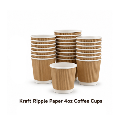 Brown Ripple Coffee Cup