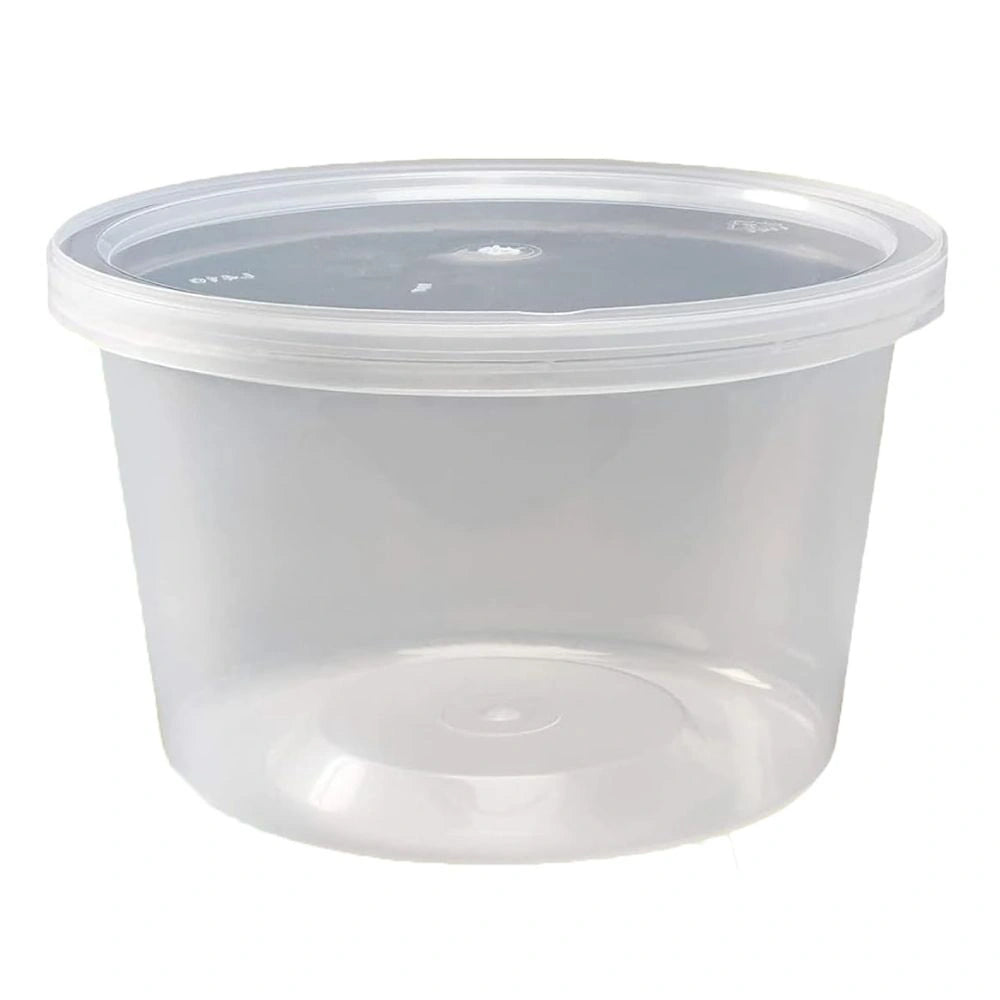 Round Containers With Lids (250 Per Box)
