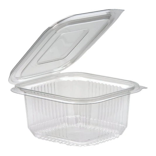 Square Pet Hinged Container (500 Per Box)