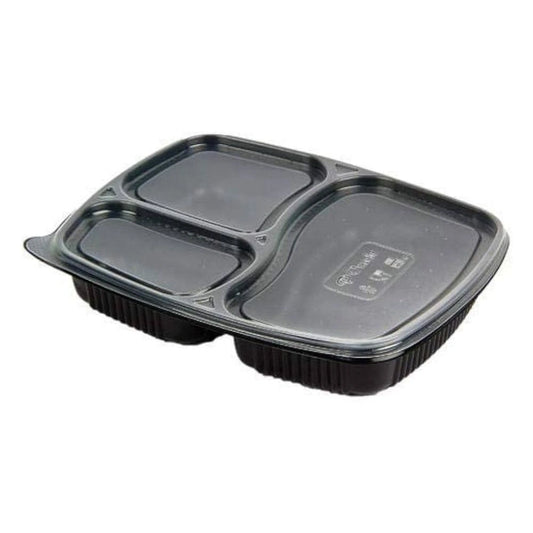 Comp Black Meal Tray Lid Clear (200 Per Box)