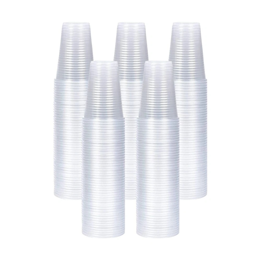 100 Pcs 7oz Disposable Plastic Cups- Clear (3000 Per Box)