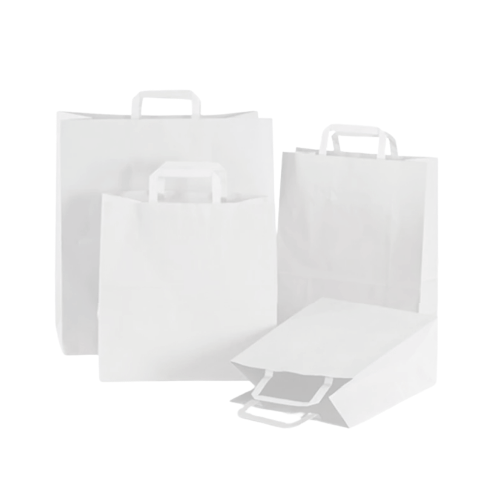 Block bottom flexiflip carrier bag (250 Per Box)
