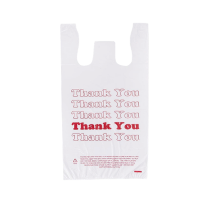 White Plastic Bottle Bag