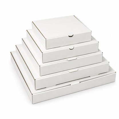 Plain White Pizza Box