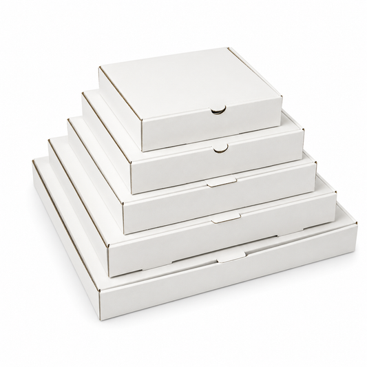 Plain White Pizza Box