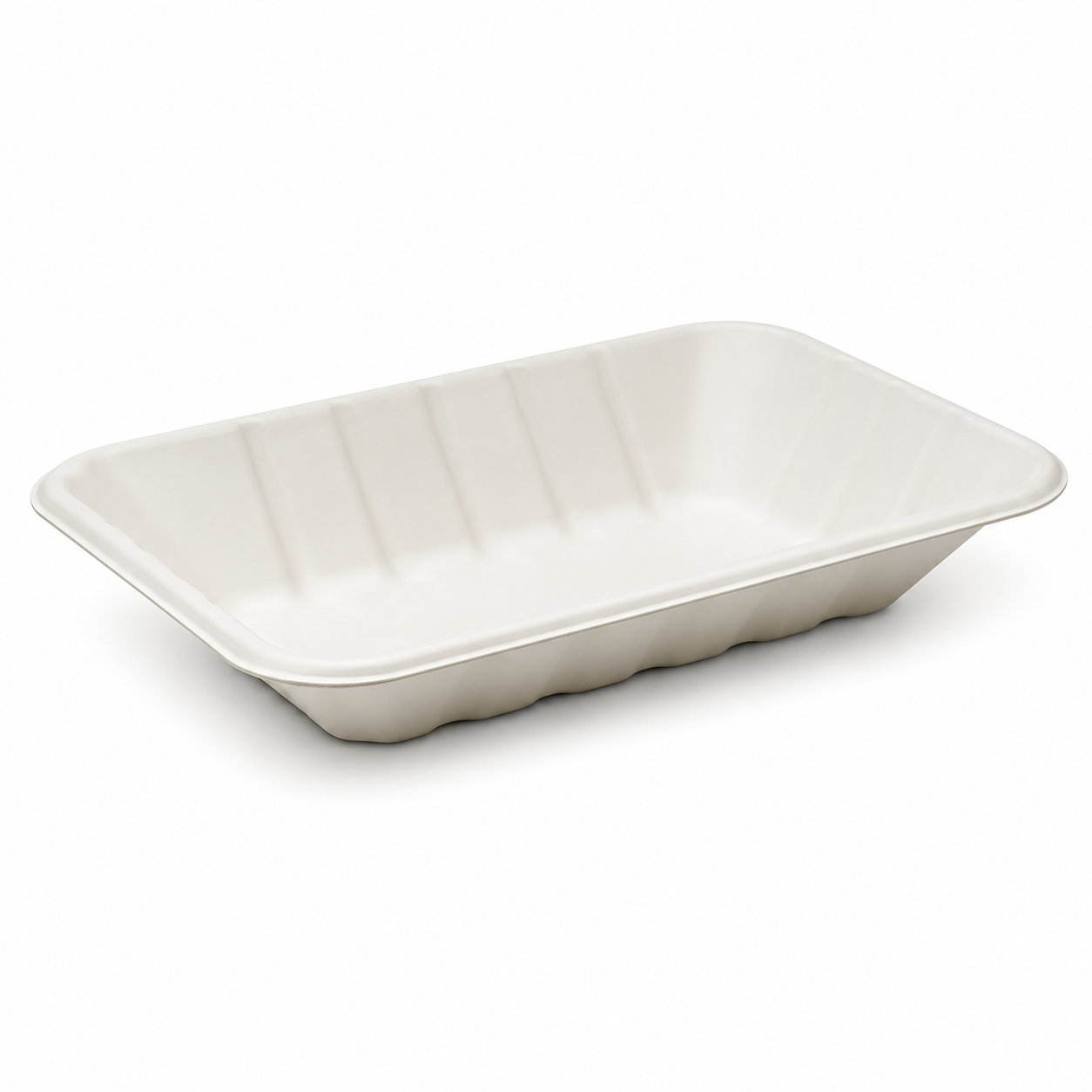 9 x 6’’ Bagasse White Chippy Tray (500 Per Box)