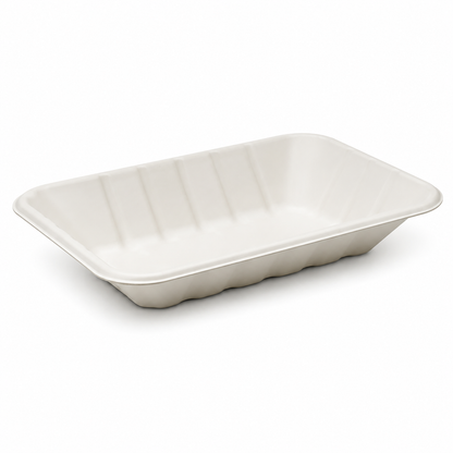 9 x 6’’ Bagasse White Chippy Tray (500 Per Box)