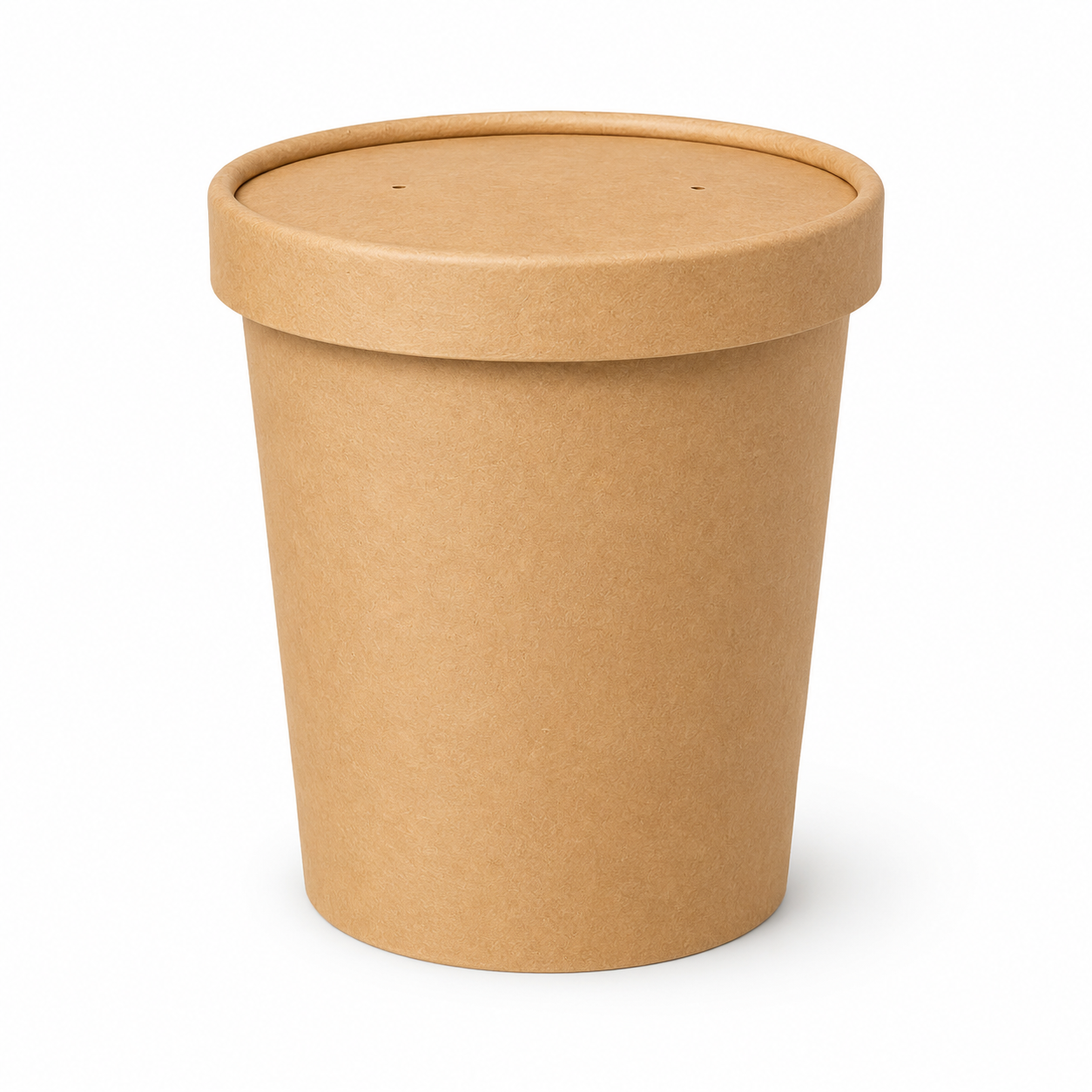 32oz Brown/White Soup Cup with Lid (250 Per Box)