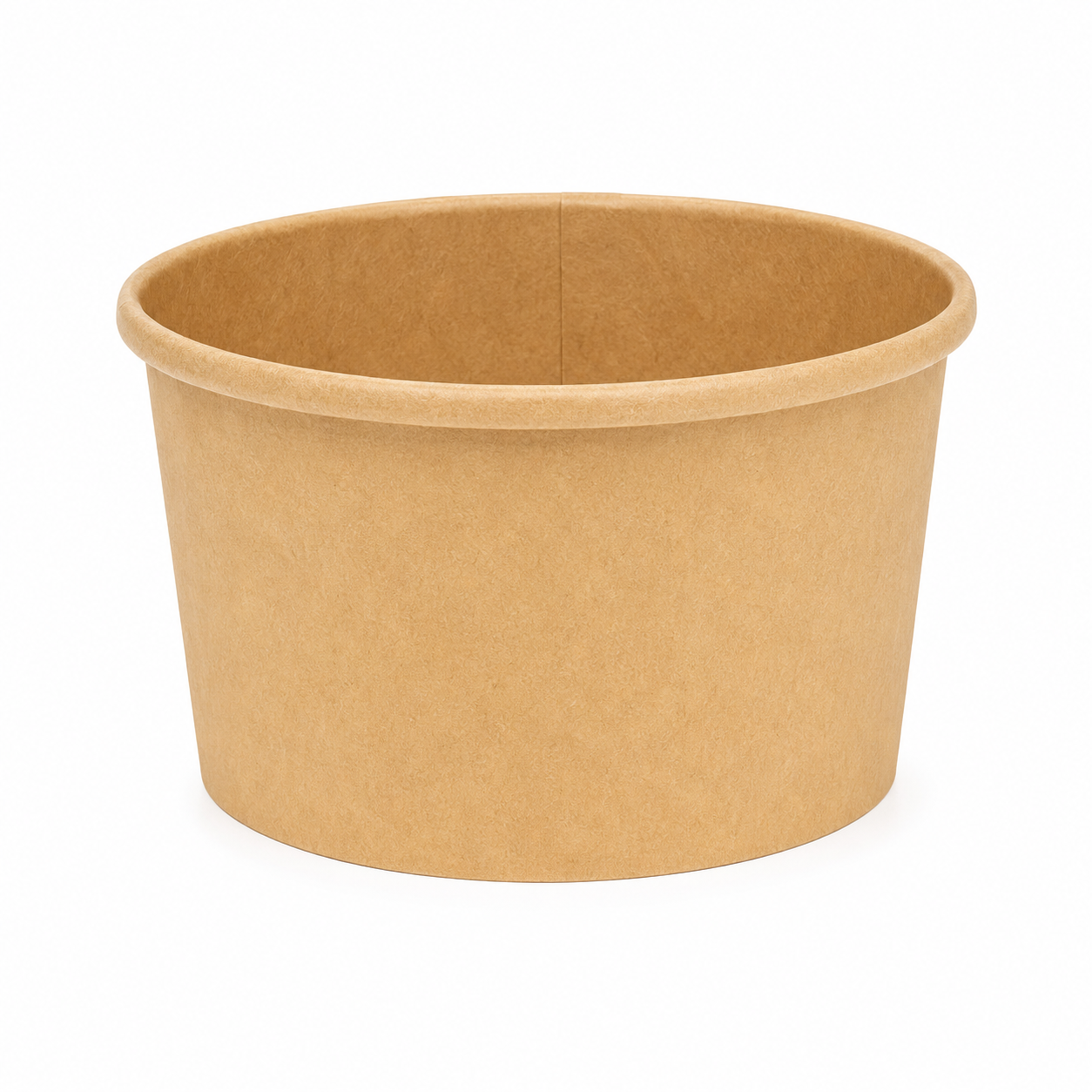 Kraft /White Soup Cup & Lids (500 Per Box)