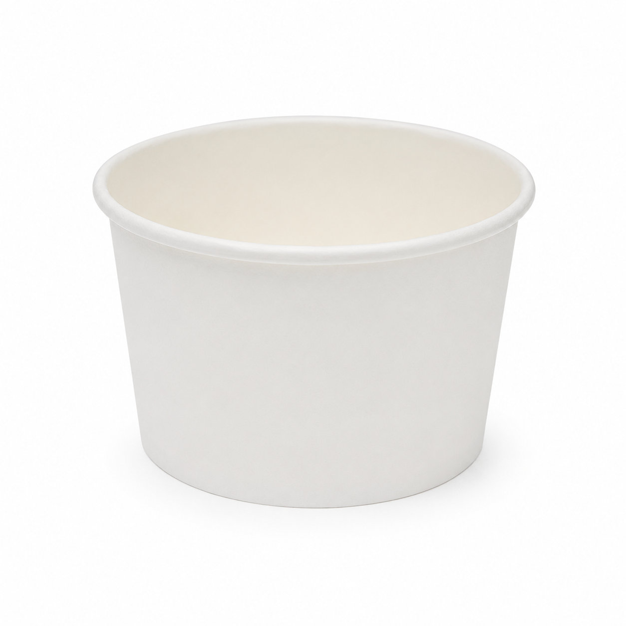 Kraft /White Soup Cup & Lids (500 Per Box)