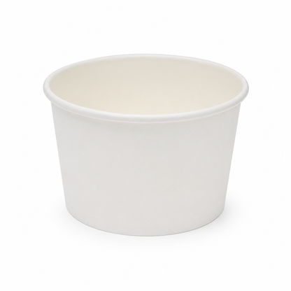Kraft /White Soup Cup & Lids (500 Per Box)