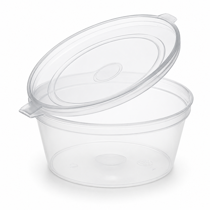 Hinged Round Containers (1000 Per Box)