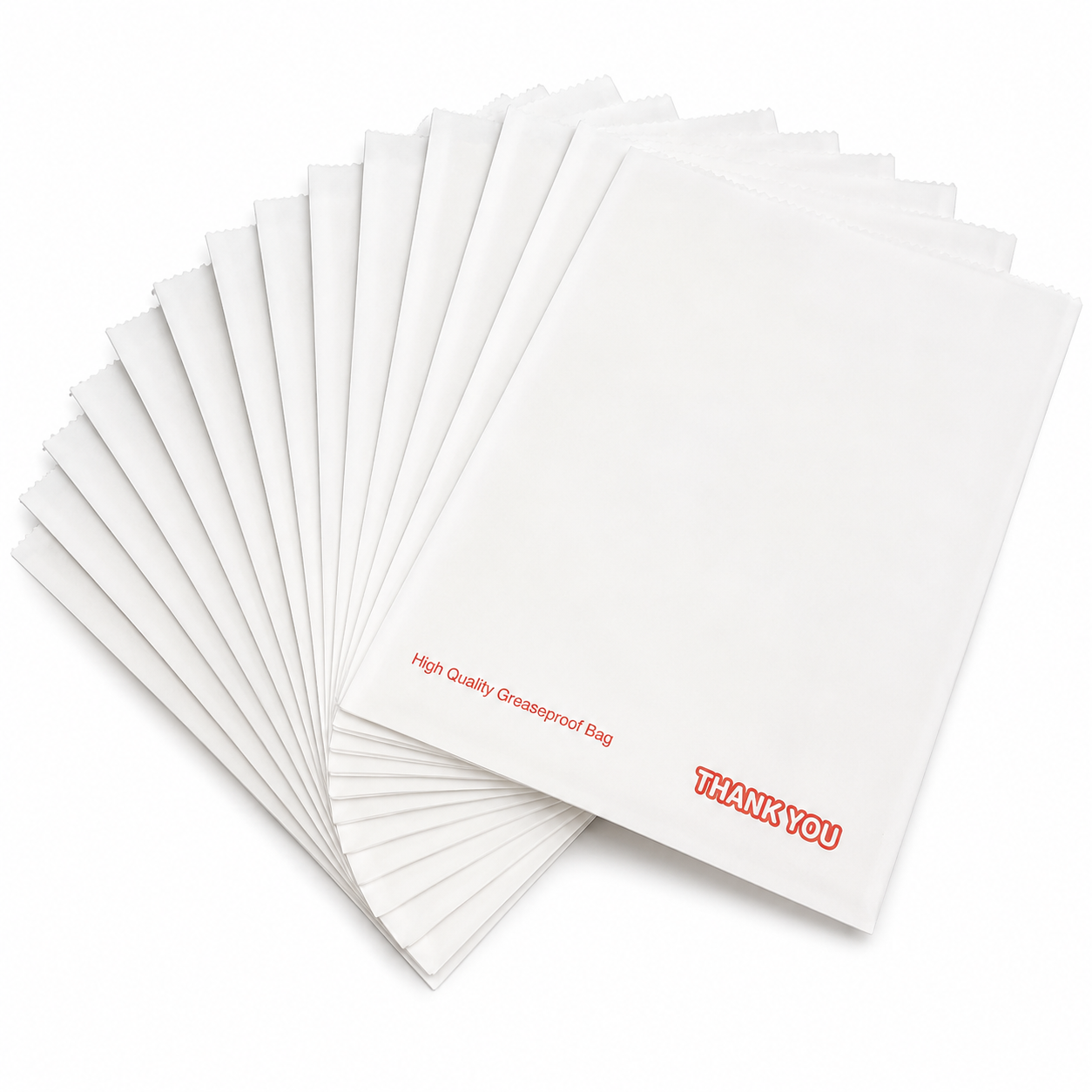 Printed Greaseproof Bags - Thank You Sign (1000 Per Box)