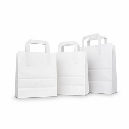 White Paper Carrier Bag (250 Per Box)
