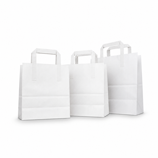 White Paper Carrier Bag (250 Per Box)