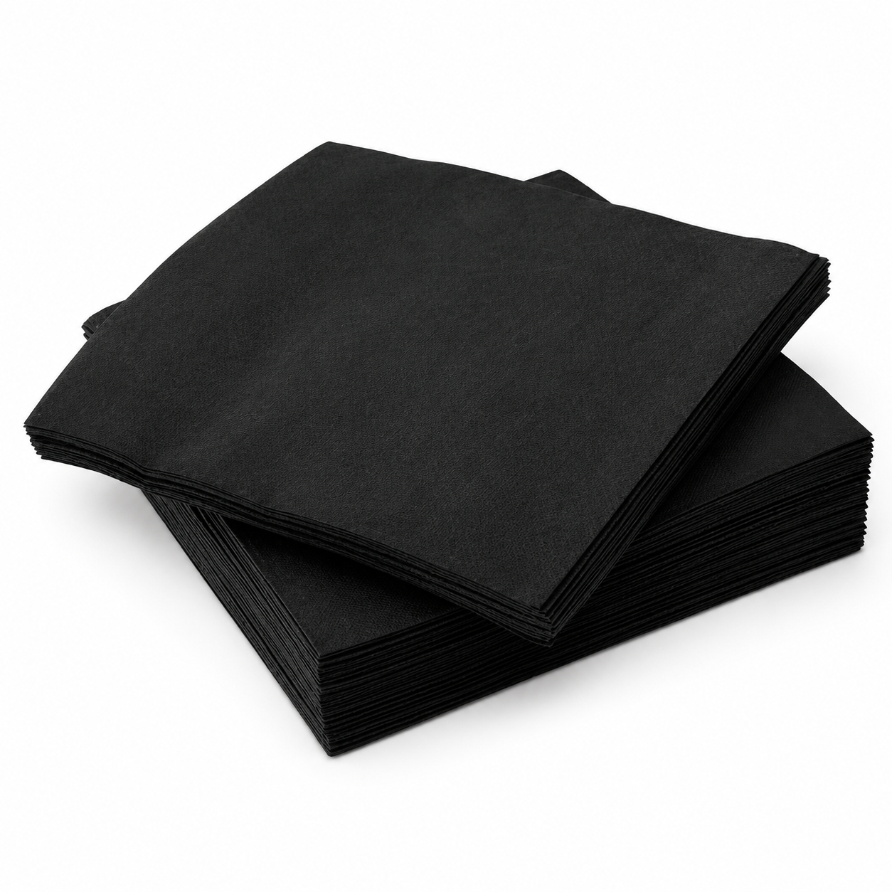 24 x 24cm Cocktail Napkins Black