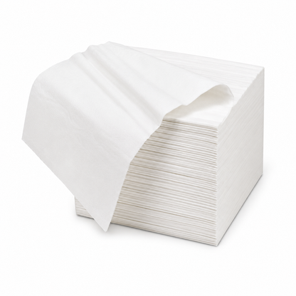 30x30cm 1PLY White Napkins