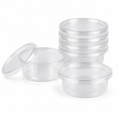 SATCO Micro Round Pots with Lids (150 Per Box)