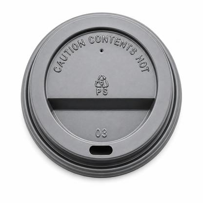 Black PS Lids for Coffee Cup