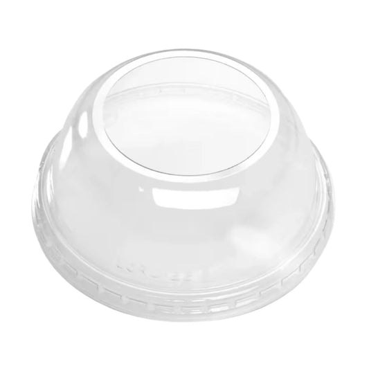 Dome Lid With Cross Whole For All Cups (1000 Per Box)