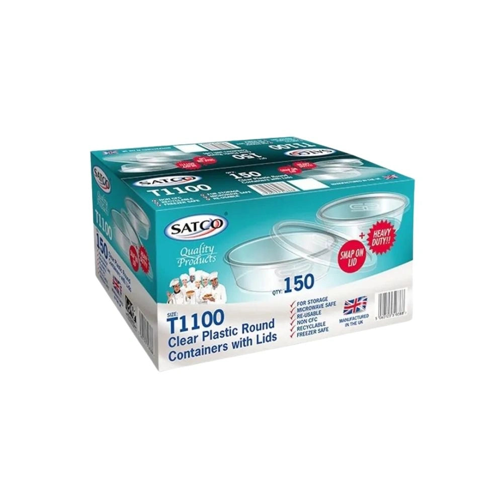 Satco Micro Round Container (150 Per Box)