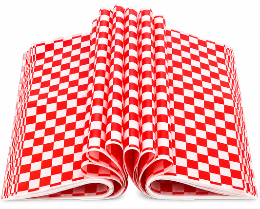 Printed Burger Wrap-Red