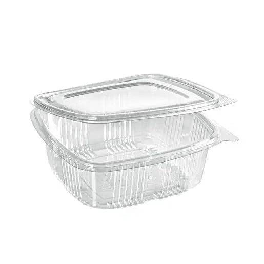 Pet Rectangular Hinged Container With Dome Lid