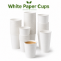 Single Wall White Paper Cup
